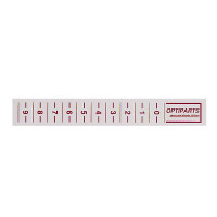 Optiparts TRIM STRIPS 16 CM - RED - 20 PIECES (1358R-20)