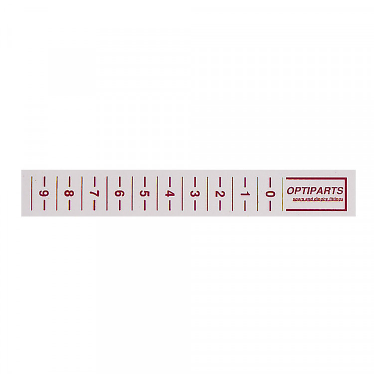 Optiparts TRIM STRIPS 16 CM - RED - 20 PIECES (1358R-20)