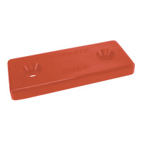 Optiparts MOUNTINGPLATES PLASTIC - RED - 10 PIECES (14532-10)
