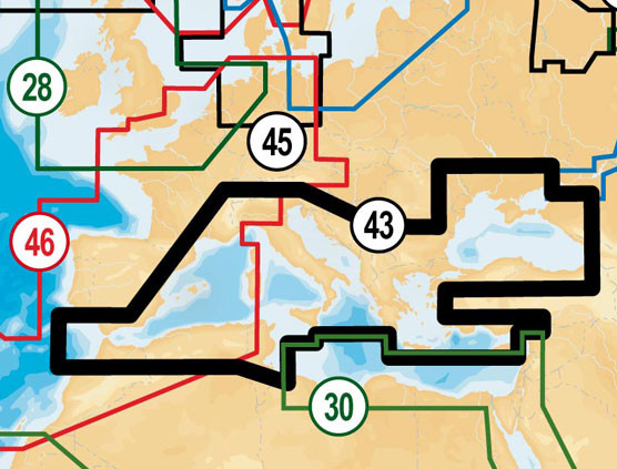 Обновление карты Navionics 43XG